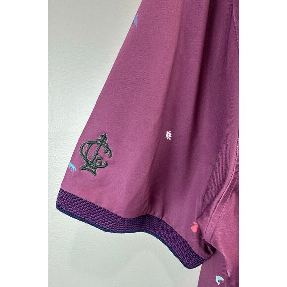 Greyson Clothiers Spirit Golf Polo Men's Size M Plum Active Performance Casual - Picture 3 of 6